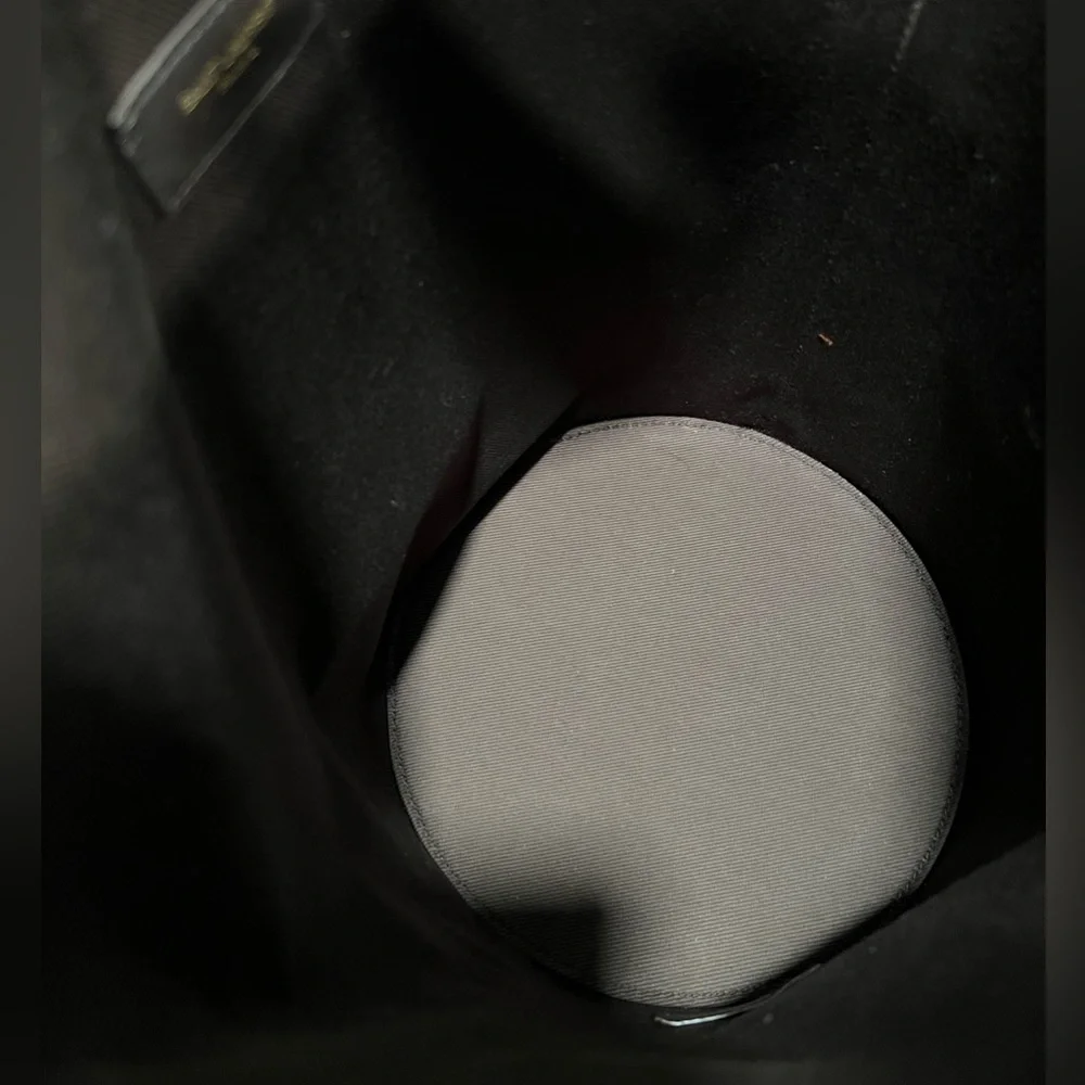 Saint Laurent Le Monogramme leather-trimmed printed coated-canvas bucket bag - Picture 7 of 16